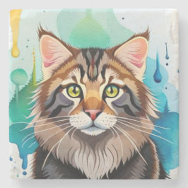 かわいい犬のクローズアップのミニクリップボード ストーンコースター