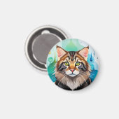 かわいい犬のクローズアップのミニクリップボード マグネット (正面/裏面)