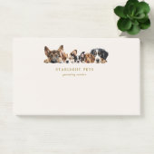 かわいい犬のグルーミングサービス事業後のメモ ポストイット (オフィス)