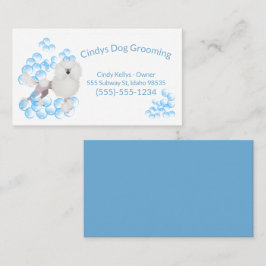 かわいい犬のグルーミングバブル 名刺