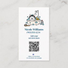 かわいい犬のグルーミング事業 名刺