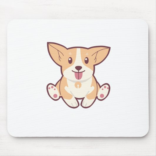 かわいい犬のコレクション マウスパッド (正面)