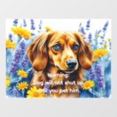 かわいい犬のサイン ウィンドウサイン (シート)