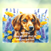 かわいい犬のサイン ウィンドウサイン (シート3)