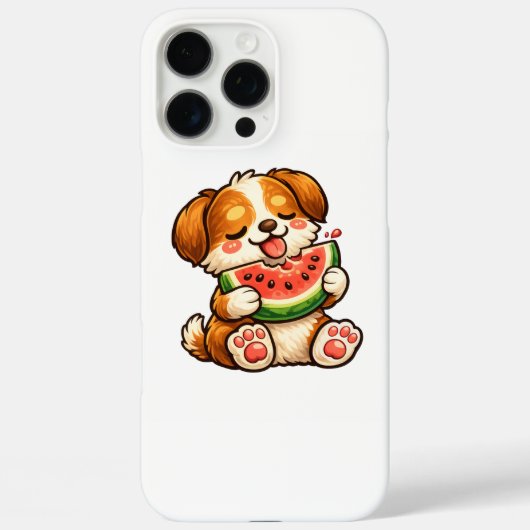 かわいい犬のスイカ Case-Mate iPhoneケース (裏面)