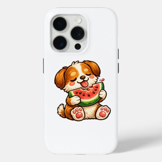 かわいい犬のスイカ Case-Mate iPhoneケース (裏面)