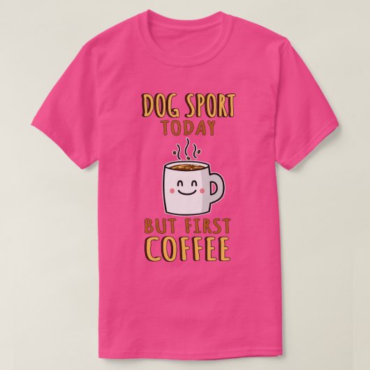 かわいい犬のスポーツ Tシャツ (デザイン正面)