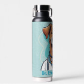 . .かわいい犬のセラピスト医への贈り物 ウォーターボトル (正面)