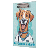 . .かわいい犬のセラピスト医への贈り物 クリップボード (左)