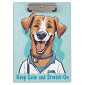 . .かわいい犬のセラピスト医への贈り物 クリップボード (正面)