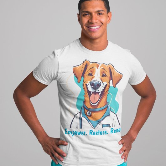 . .かわいい犬のセラピスト医への贈り物 Tシャツ