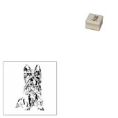 かわいい犬のテリアの子犬 ラバースタンプ (押印)