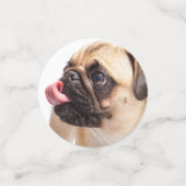 かわいい犬のテーブル紙吹雪 コンフェッティ (スモール正面)