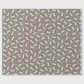 かわいい犬のテーマポープリントとボーンズニューペット ラッピングペーパー (フラット)