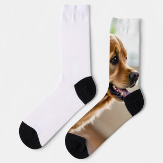 かわいい犬のデザインがかっこいい ソックス