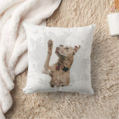 かわいい犬のデザイン クッション (ブランケット)