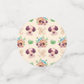 かわいい犬のデザイン コンフェッティ (スモール正面)