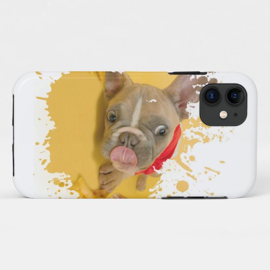 かわいい犬のデザイン Case-Mate iPhoneケース (裏面(横))