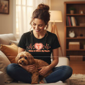 かわいい犬のデザイン Tシャツ