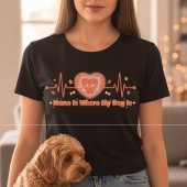 かわいい犬のデザイン Tシャツ