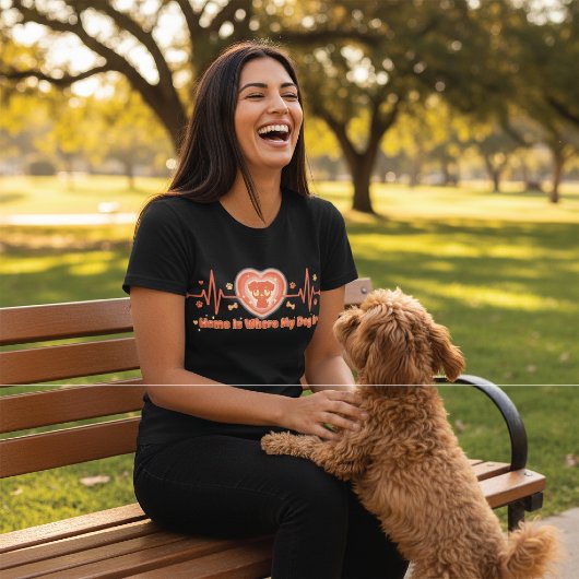 かわいい犬のデザイン Tシャツ
