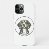 「かわいい犬のデザインiPhone 11 Pro Maxケース iPhoneケース (裏面)
