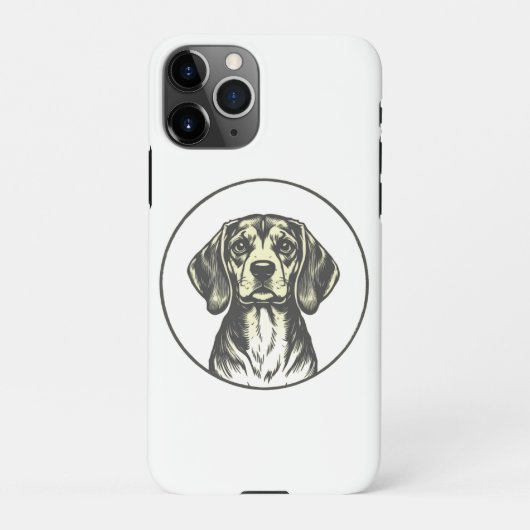 「かわいい犬のデザインiPhone 11 Pro Maxケース iPhoneケース (裏面)