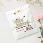 かわいい犬のトリックまたはハロウィーンの招待状 フェイバーバッグ (封をした状態)