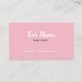 かわいい犬のトリマーの名刺 名刺 (裏面)