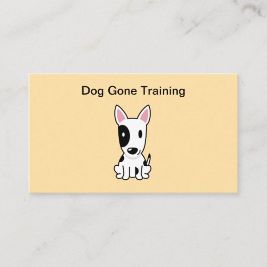 かわいい犬のトレーニングのクラス名刺 名刺 (正面)