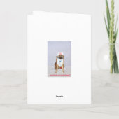 かわいい犬のナースがよくカードをもらう サンキューカード (裏面)