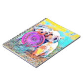 かわいい犬のノート ノートブック (左側)