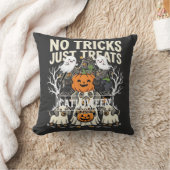 かわいい犬のハロウィン お菓子をちょうだい クッション (ブランケット)
