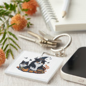 かわいい犬のハロウィーン キーホルダー (正面右)