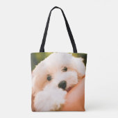 かわいい犬のバッグ トートバッグ (裏面)