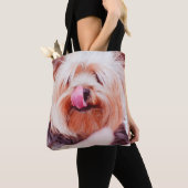 かわいい犬のバッグ トートバッグ (クローズアップ)