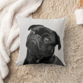かわいい犬のパグ枕 クッション (ブランケット)