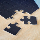 かわいい犬のパズル誕生日カード ジグソーパズル (側面)