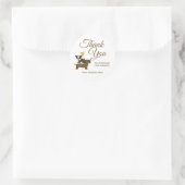 かわいい犬のビジネスありがとう ラウンドシール (バッグ)