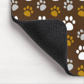 かわいい犬のプリントとペットの写真 マウスパッド (コーナー)