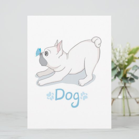 かわいい犬のプレゼント |おもしろい犬（蝶） メニュー (スタンド正面)