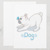 かわいい犬のプレゼント |おもしろい犬（蝶） メニュー (正面/裏面)