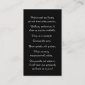 かわいい犬のペットと家が水浴び 名刺 (裏面)