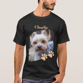 かわいい犬のペットにカスタマイズされた名前 Tシャツ