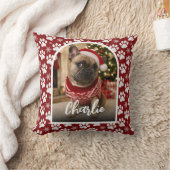 かわいい犬のペット写真 クリスマス クッション (ブランケット)