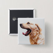 かわいい犬のボタン6 缶バッジ (正面&裏面)