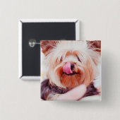 かわいい犬のボタン8 缶バッジ (正面&裏面)