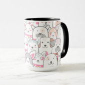 かわいい犬のマグカップ マグカップ (正面右)