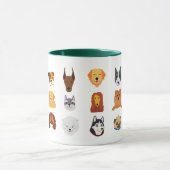 かわいい犬のマグカップ マグカップ (中央)