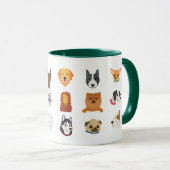 かわいい犬のマグカップ マグカップ (正面右)